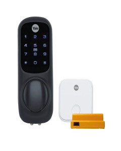 Keyless Connected Black with Yale Access Module and Yale Connect WiFi Bridge